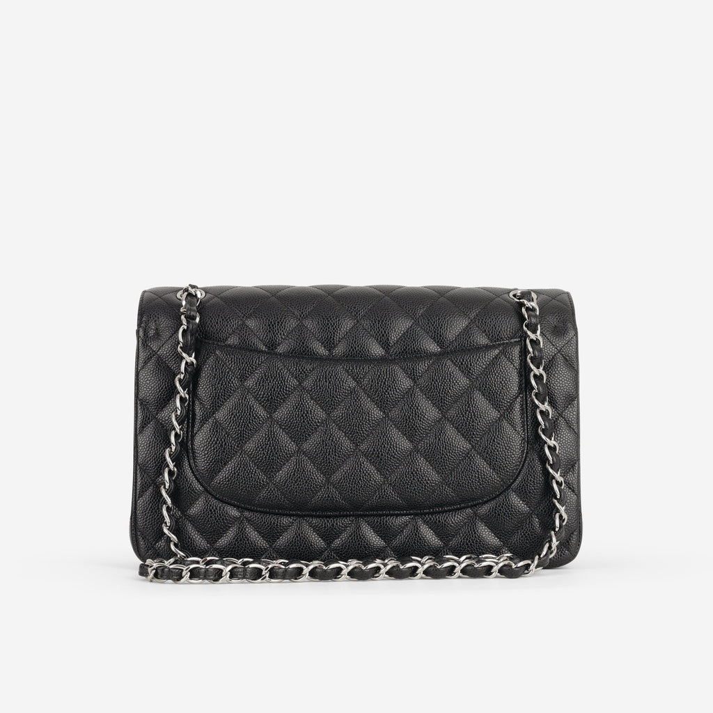 Chanel Chanel Jumbo Classic Flap in Black Caviar - Castel Clothing