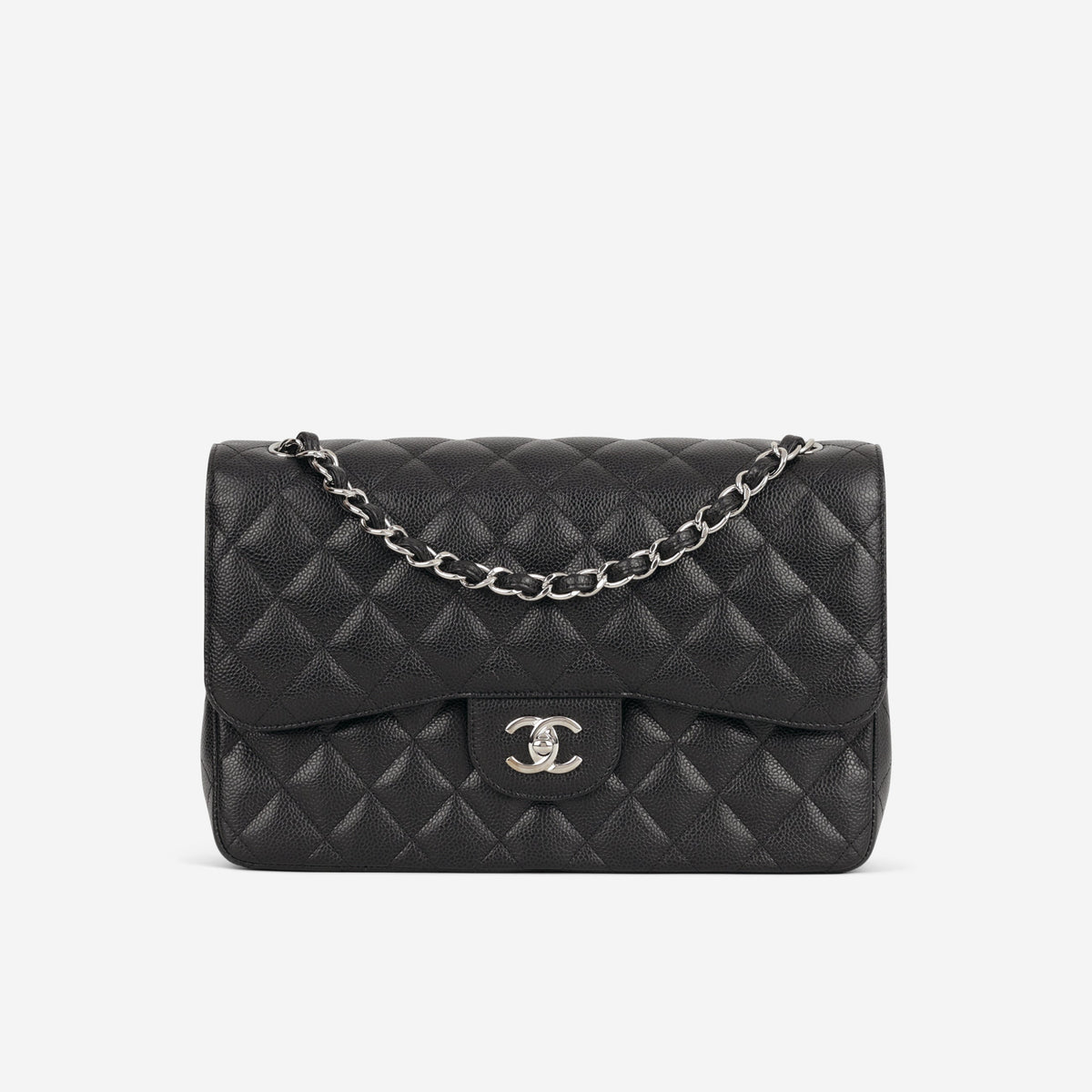 Chanel Chanel Jumbo Classic Flap in Black Caviar - Castel Clothing
