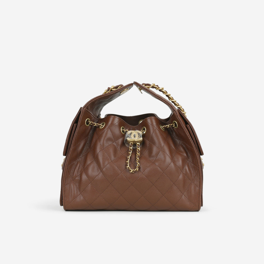Chanel Chanel SS26 Small 25 Hobo in Brown Caviar - Castel Clothing