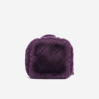 Chanel Chanel Métiers d'Art Pre-Fall 2022 Top Handle Vanity Case in Purple Shearling - Castel Clothing