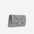 Chanel Chanel Medium Classic Flap in Grey Caviar - Castel Clothing
