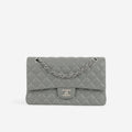 Chanel Chanel Medium Classic Flap in Grey Caviar - Castel Clothing