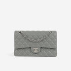 Chanel Chanel Medium Classic Flap in Grey Caviar - Castel Clothing