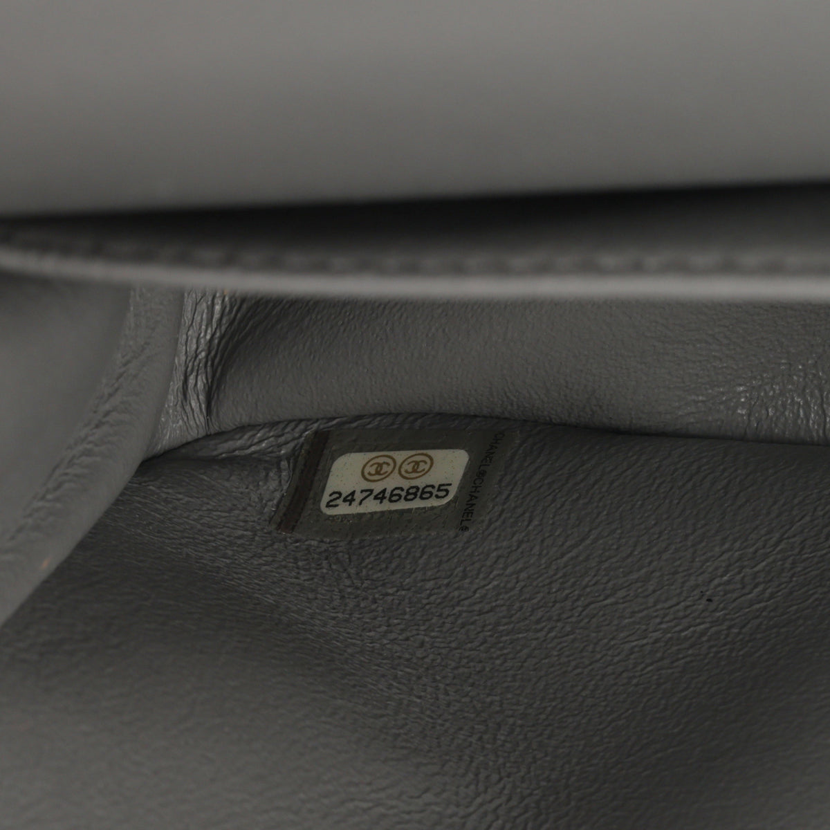 Chanel Chanel Medium Classic Flap in Grey Caviar - Castel Clothing