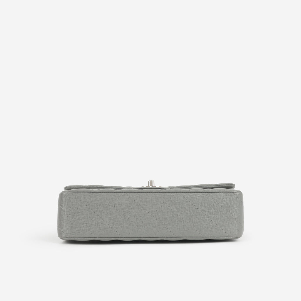 Chanel Chanel Medium Classic Flap in Grey Caviar - Castel Clothing