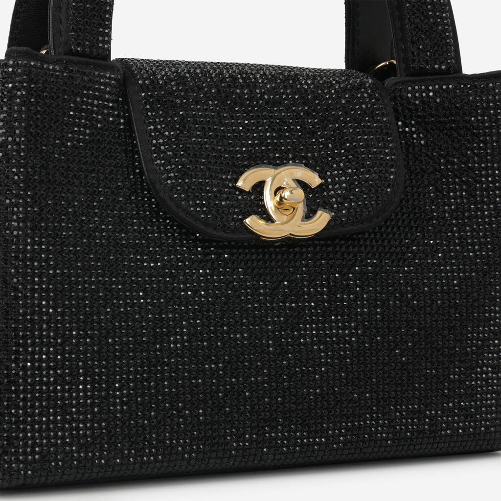 Chanel Chanel FW26 Small Kelly Re-Edition in Black Strass - Castel Clothing