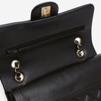 Chanel Chanel Small Classic Flap in Black Lambskin - Castel Clothing