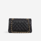 Chanel Chanel Small Classic Flap in Black Lambskin - Castel Clothing