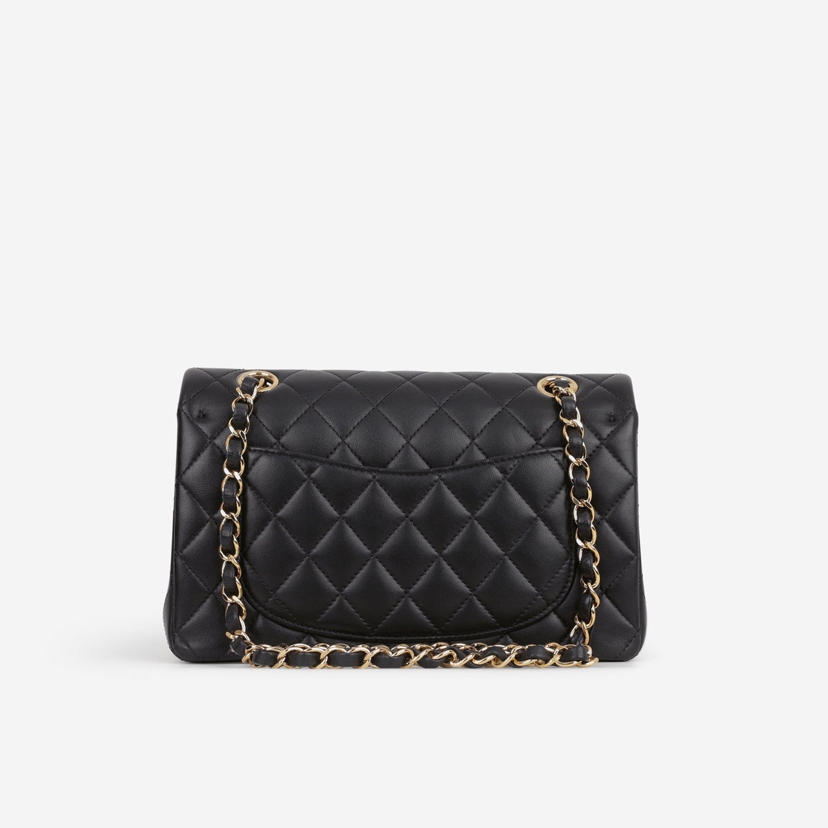 Chanel Chanel Small Classic Flap in Black Lambskin - Castel Clothing