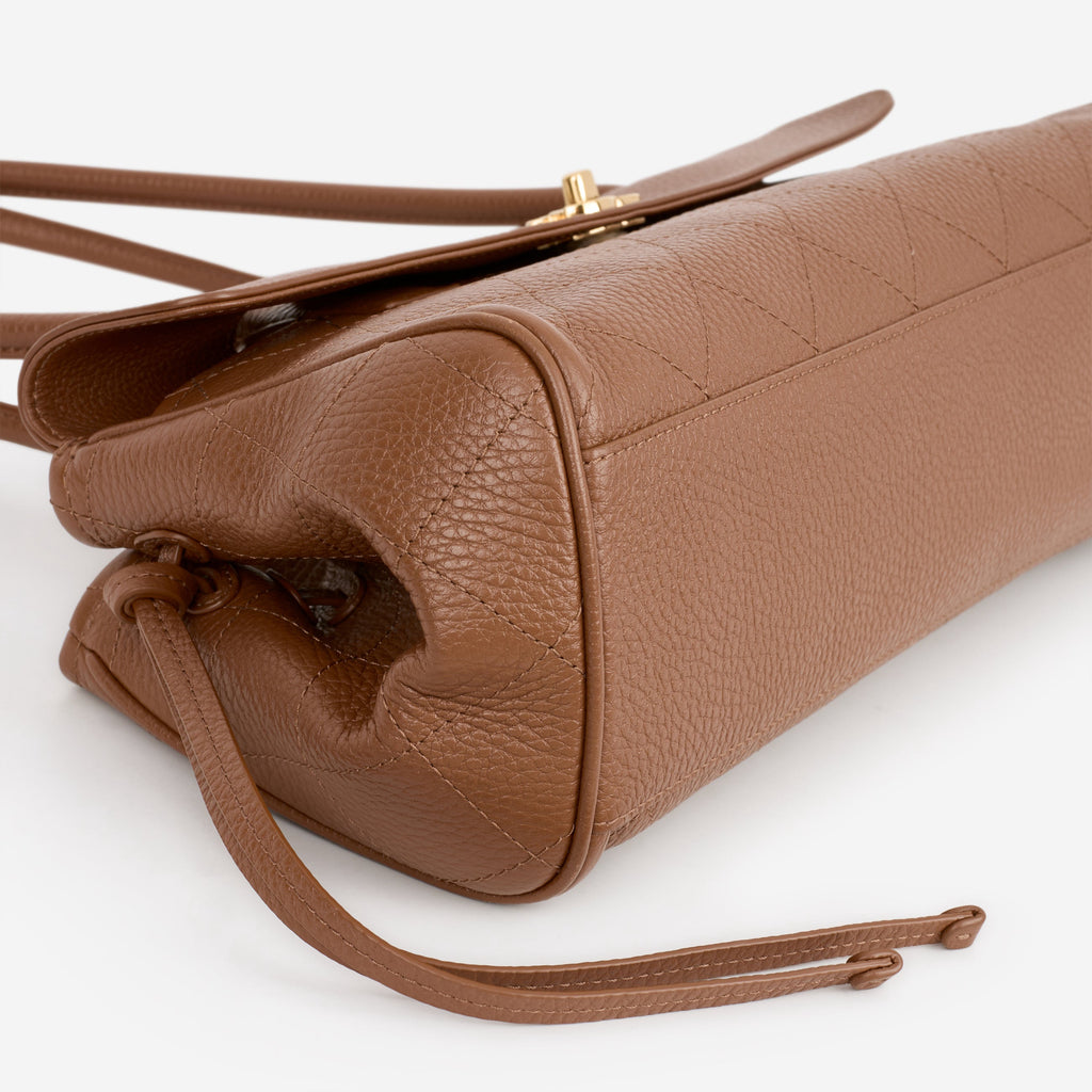 Chanel Chanel Small Tote in Brown Calfskin - Castel Clothing