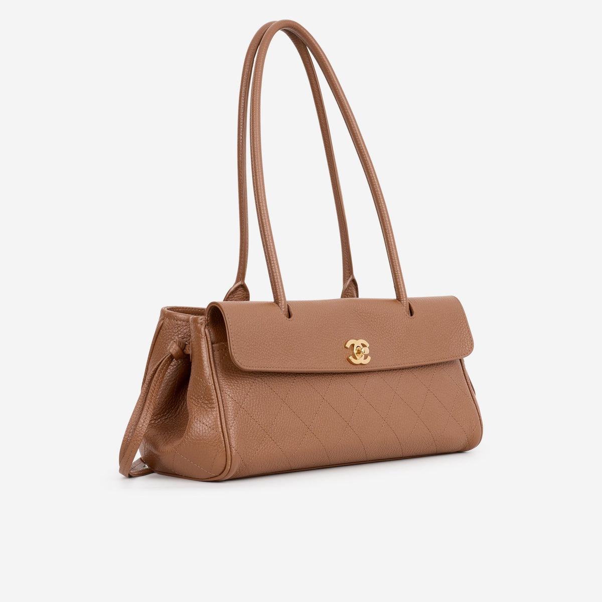 Chanel Chanel Small Tote in Brown Calfskin - Castel Clothing