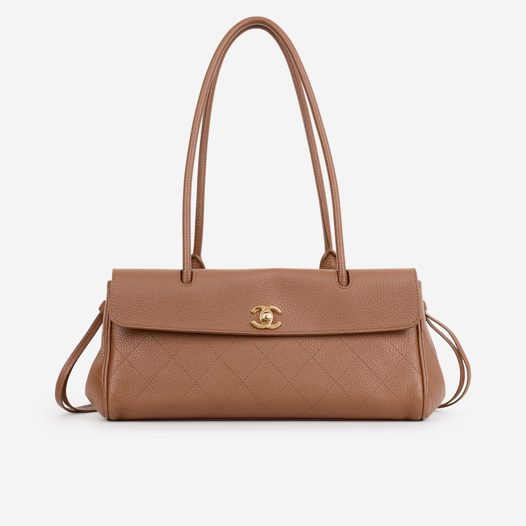 Chanel Chanel Small Tote in Brown Calfskin - Castel Clothing