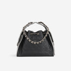 Chanel Chanel SS26 Small 25 Hobo in Black / White Calfskin - Castel Clothing