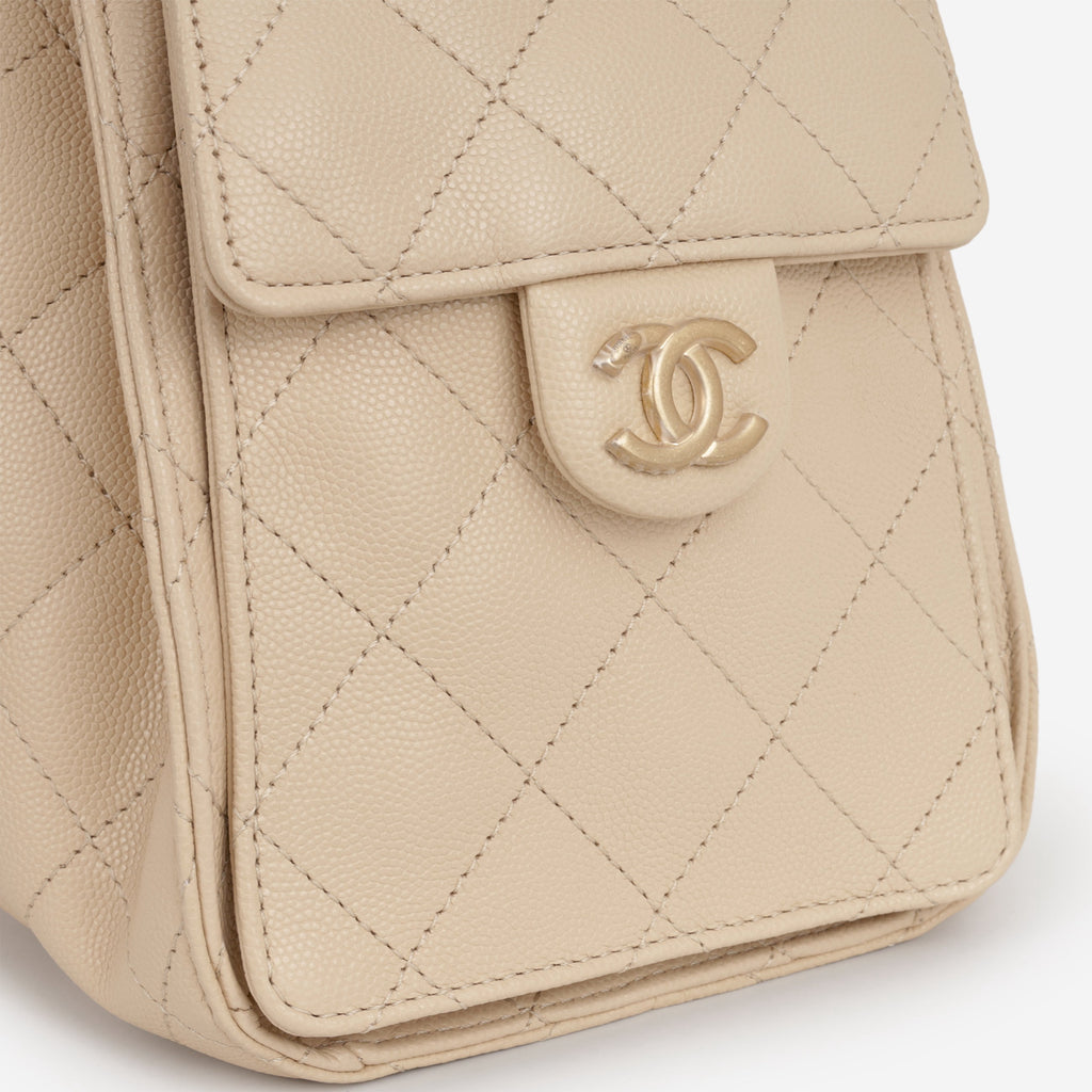 Chanel Chanel Small 25 Hobo in Beige Caviar - Castel Clothing