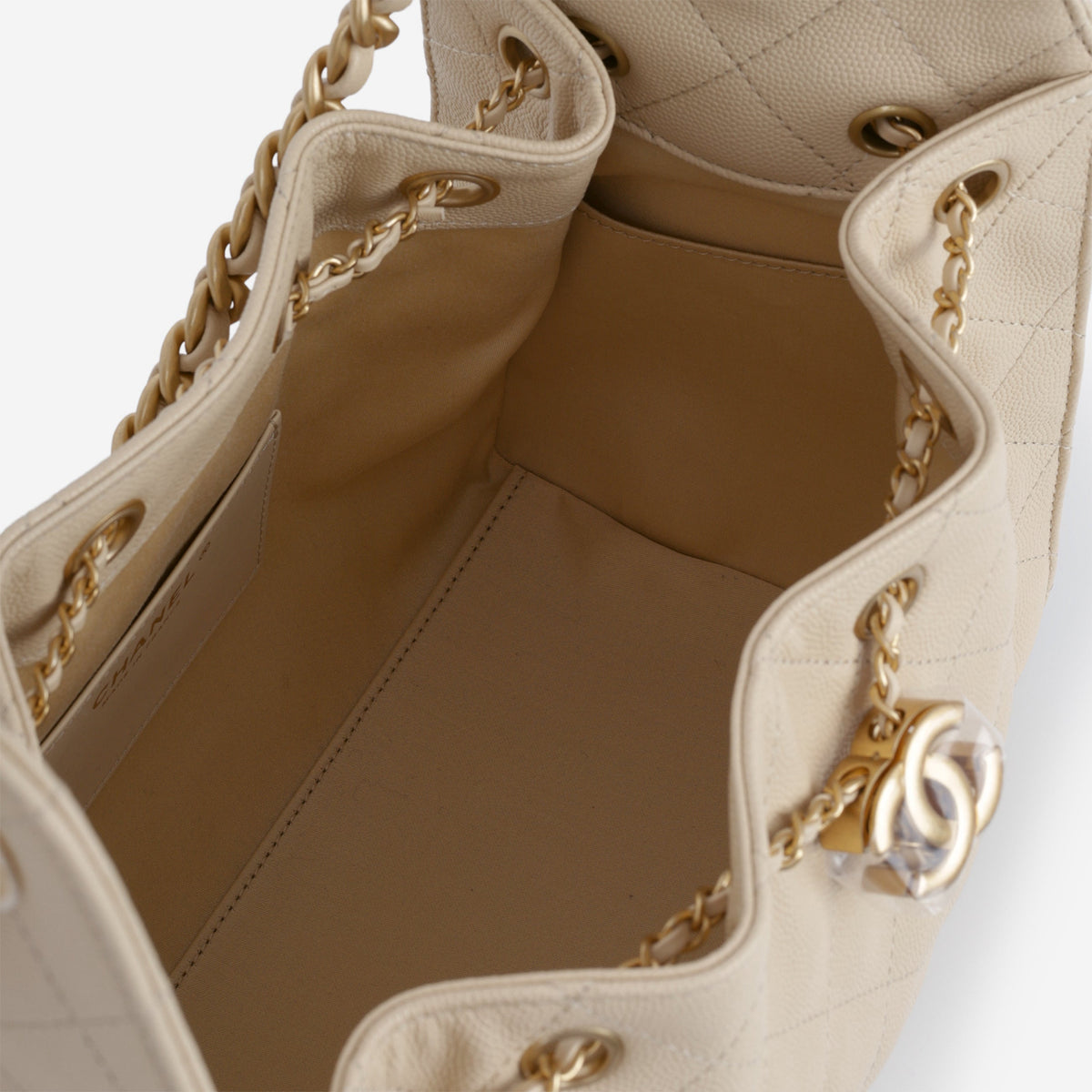 Chanel Chanel Small 25 Hobo in Beige Caviar - Castel Clothing