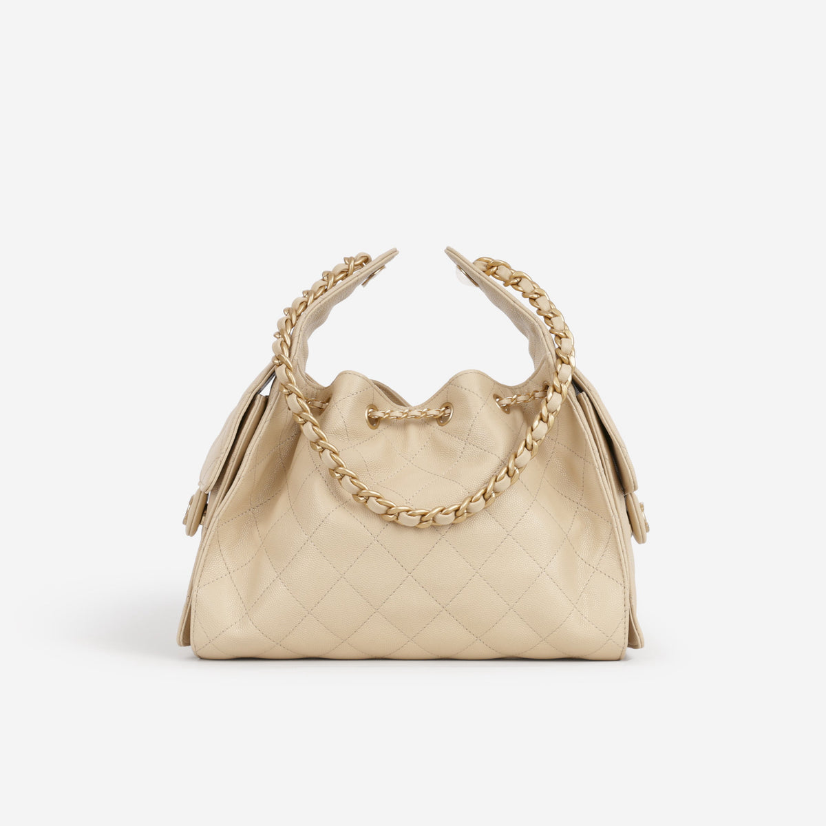 Chanel Chanel Small 25 Hobo in Beige Caviar - Castel Clothing