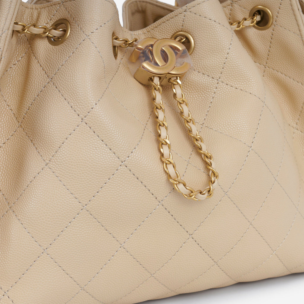 Chanel Chanel Small 25 Hobo in Beige Caviar - Castel Clothing