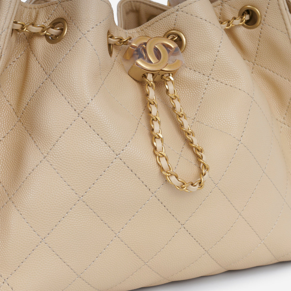 Chanel Chanel Small 25 Hobo in Beige Caviar - Castel Clothing