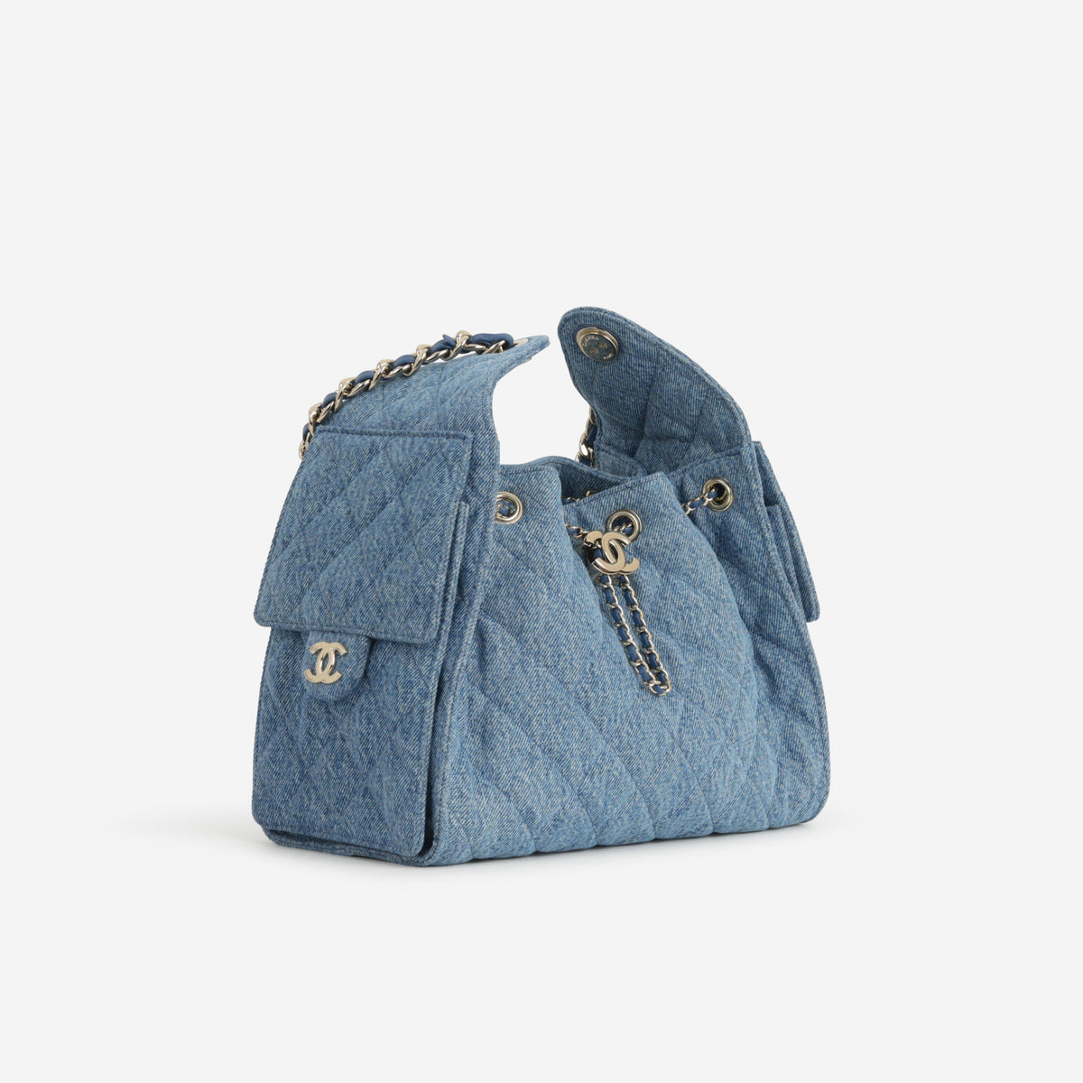 Chanel Chanel Small 25 Hobo in Blue Denim - Castel Clothing
