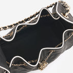 Chanel Chanel SS26 Small 25 Hobo in Black / White Calfskin - Castel Clothing