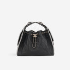 Chanel Chanel SS26 Small 25 Hobo in Black / White Calfskin - Castel Clothing