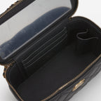 Chanel Chanel Small Chain Top Handle Vanity in Black Lambskin - Castel Clothing