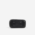 Chanel Chanel Small Metal Top Handle Vanity in Black Lambskin - Castel Clothing