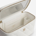 Chanel Chanel Small Vanity on Chain in White Caviar - Castel Clothing