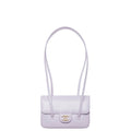 Chanel Clutch with Leather Strap, Mini Preppy Flap Bag Grained Shiny Calfskin & Gold-Tone MetalPurple - Castel Clothing