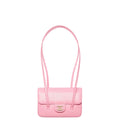 Chanel Clutch with Leather Strap, Mini Preppy Flap Bag Grained Shiny Calfskin & Gold-Tone Metal Pink - Castel Clothing
