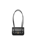 Chanel Clutch with Leather Strap, Mini Preppy Flap Bag Grained Shiny Calfskin & Gold-Tone Metal Black - Castel Clothing