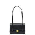 Chanel Small Preppy Flap Bag Grained Shiny Calfskin & Gold-Tone Black - Castel Clothing