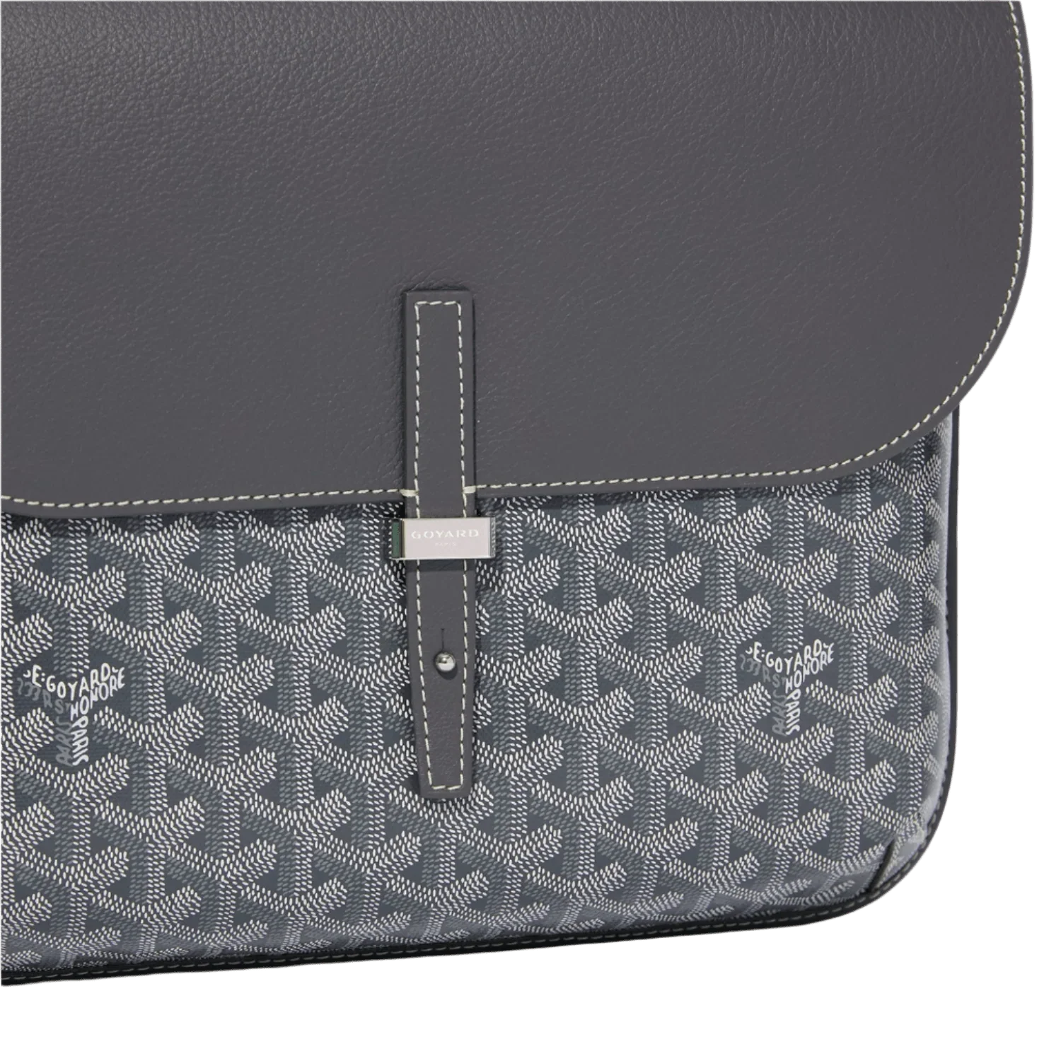 Goyard Coursier Messenger Bag Grey