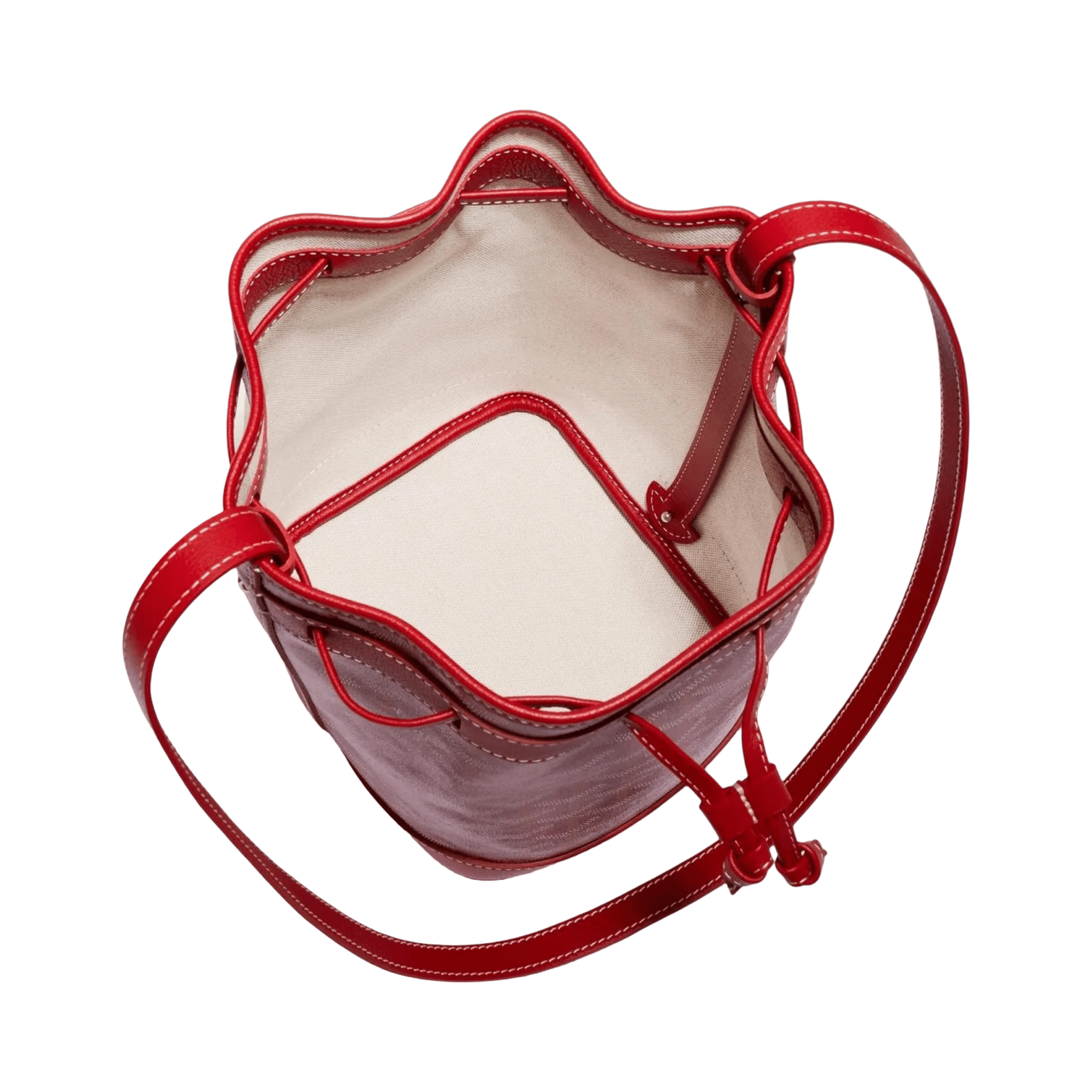 Goyard Petit Flot Bucket Bag Red