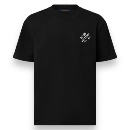 LV Damier Cotton Piqué T-Shirt Black