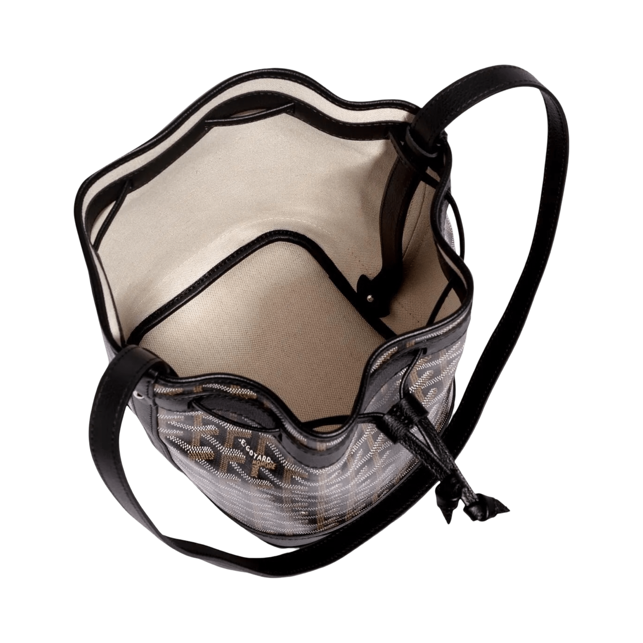 Goyard Petit Flot Bucket Bag Black