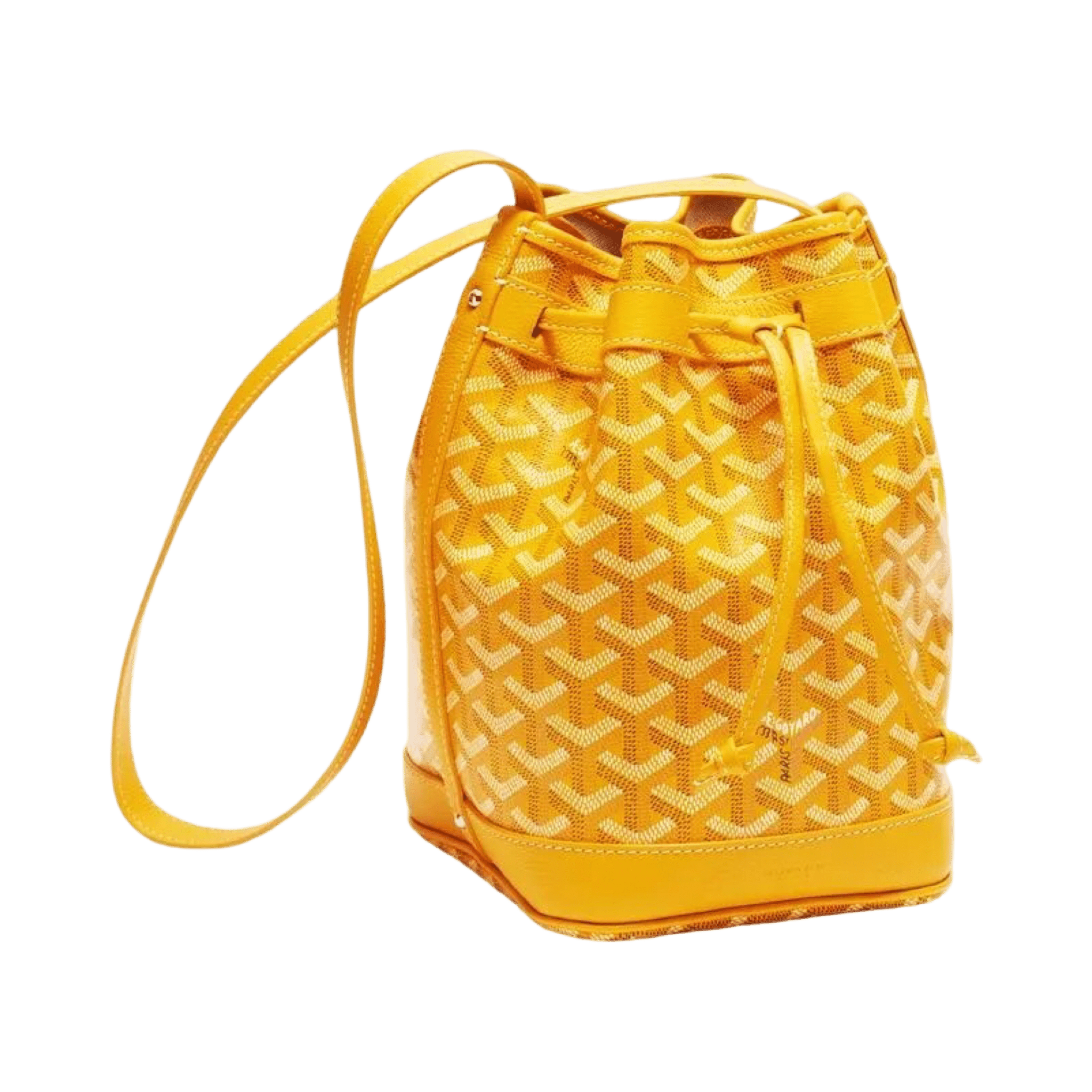 Goyard Petit Flot Bucket Bag Yellow