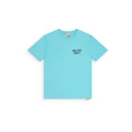 Gallery Dept. Logo Print Cotton T Shirt in Turquoise and Black - Castel Clothing