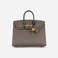 Hermès Hermès Birkin 25 Sellier in Gris Etain - Castel Clothing