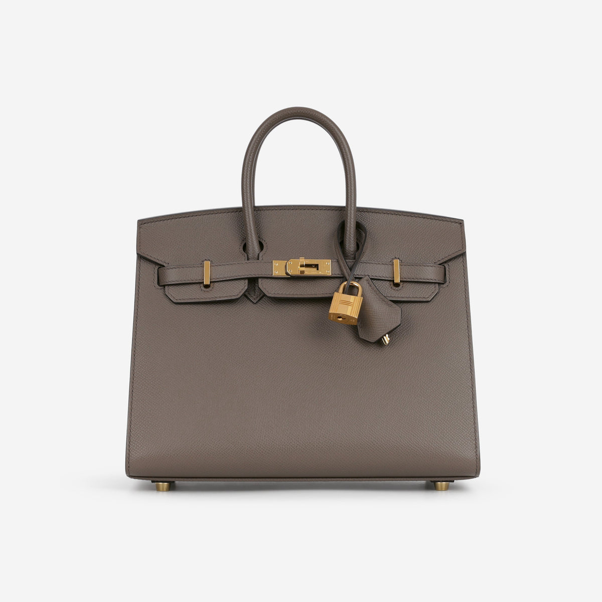 Hermès Hermès Birkin 25 Sellier in Gris Etain - Castel Clothing