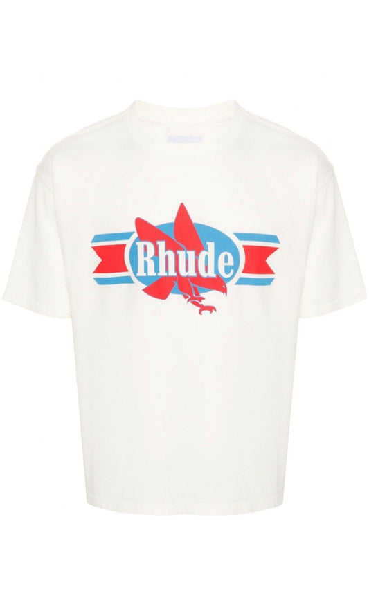 RHUDE Chevron Eagle Tee White