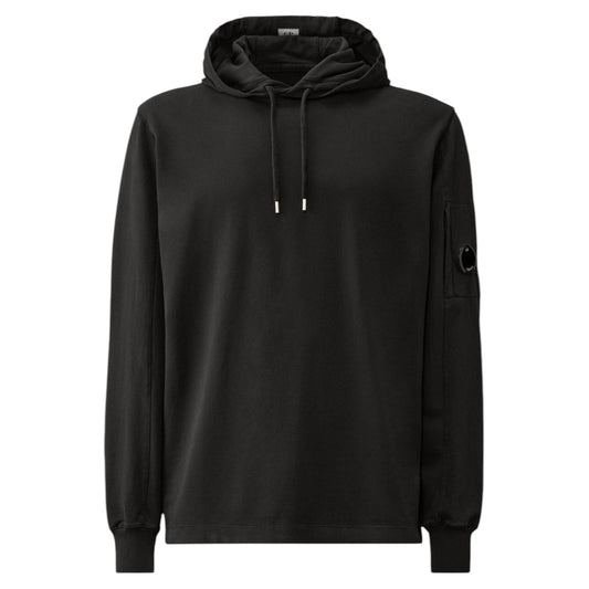 CP COMPANY Diagonal Raised Hoodie Black