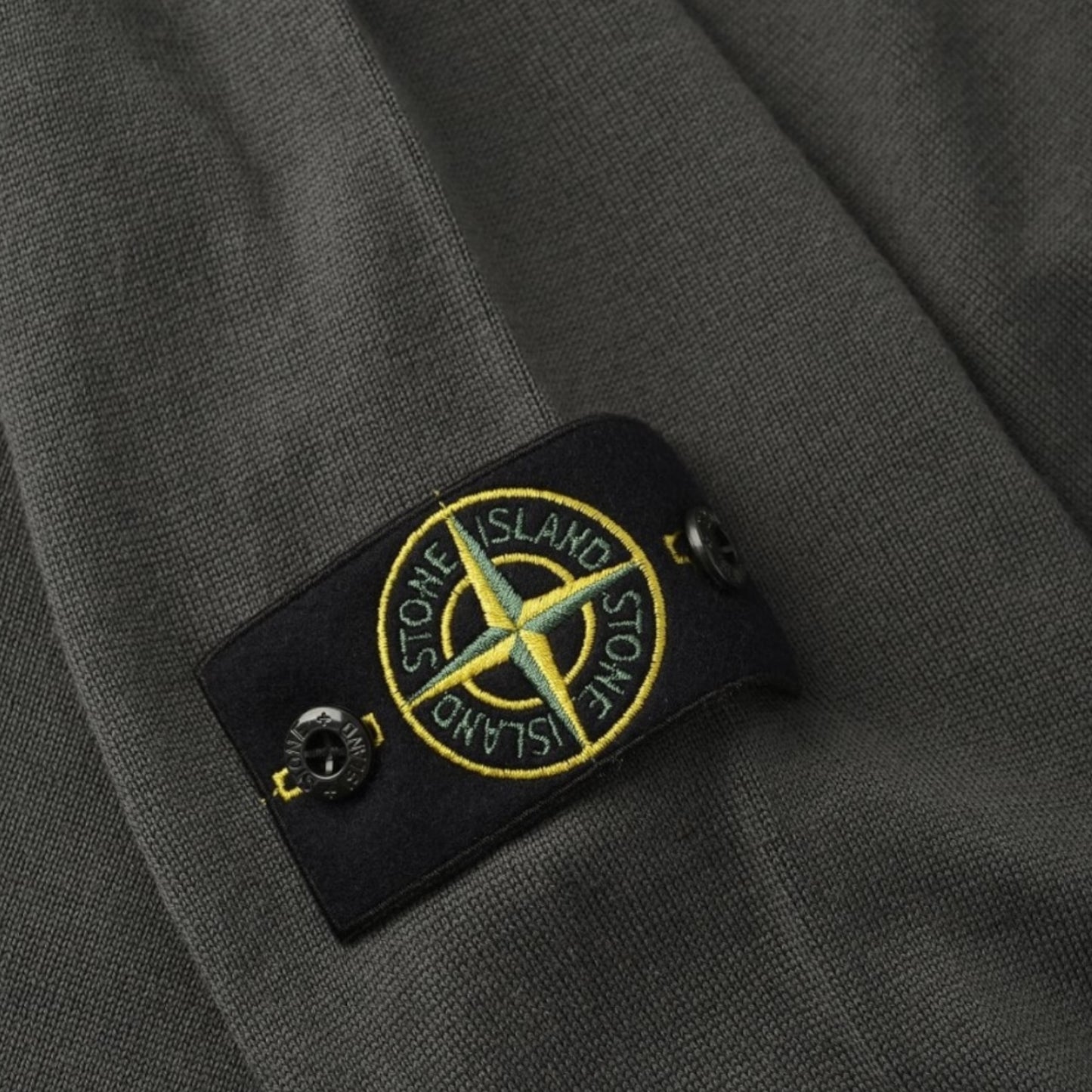 STONE ISLAND Knitted Compass Polo Shirt Grey