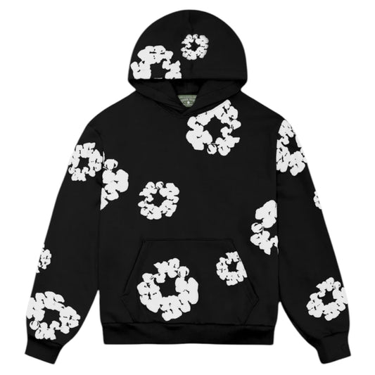 Denim Tears Wreath Hoodie Black