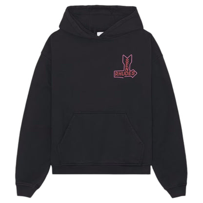 RHUDE Send Hoodie Black