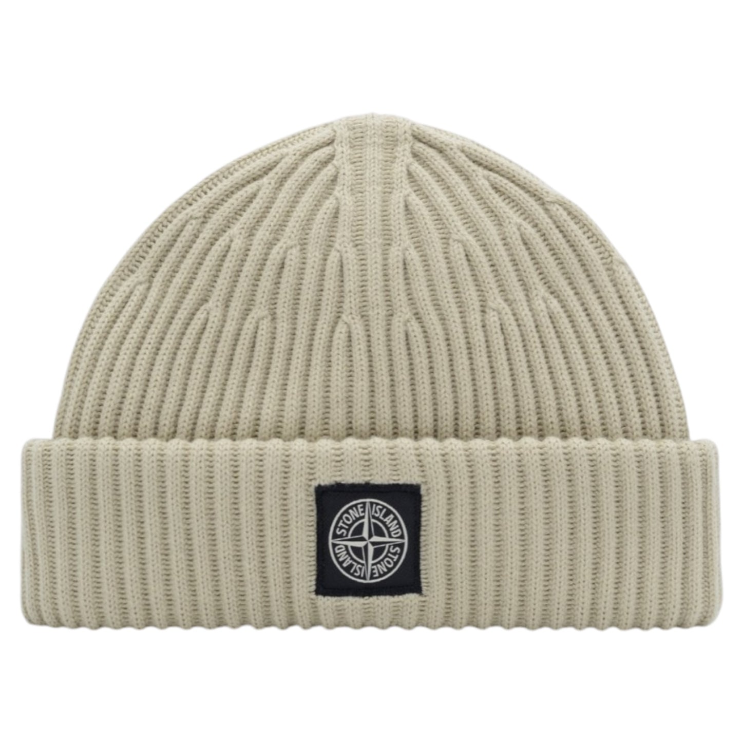 STONE ISLAND Knitted Compass Patch Hat Stone