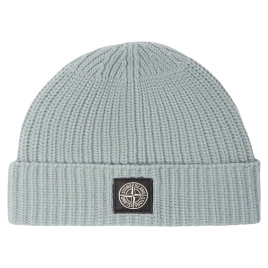 STONE ISLAND Knitted Compass Patch Hat Grey