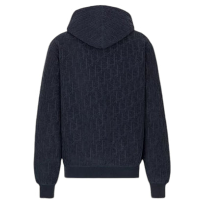 Dior Towelling Hoodie Navy