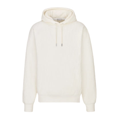 Dior Towelling Hoodie White