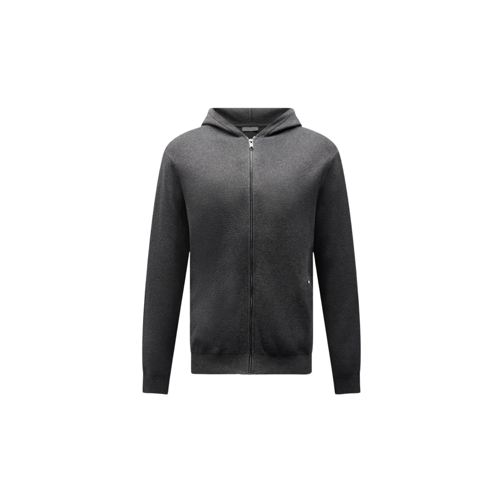 Peckham Rye Peckham Rye Milano Knit Hoodie Charcoal in Charcoal - Castel Clothing